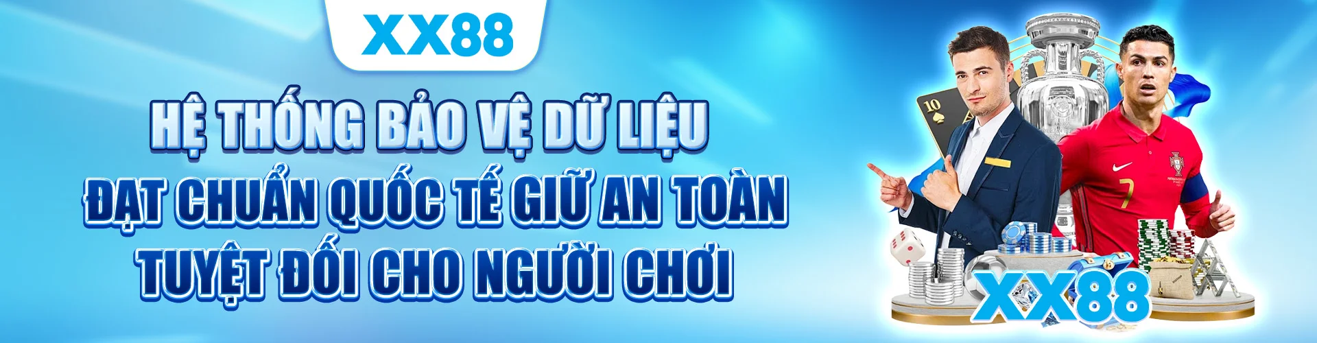 Hệ thống bảo vệ dữ liệu đạt chuẩn quốc tế, giữ an toàn tuyệt đối cho người chơi